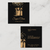 Professionele huishoudreinigingsmachine Gold Glitt Vierkante Visitekaartje (Voorkant / Achterkant)