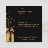 Professionele huishoudreinigingsmachine Gold Glitt Vierkante Visitekaartje (Achterkant)