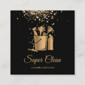 Professionele huishoudreinigingsmachine Gold Glitt Vierkante Visitekaartje (Voorkant)