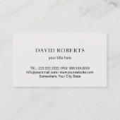 Professionele huisinspectie visitekaartje (Achterkant)