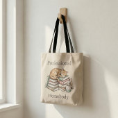 Professionele Huisluiaard Gemberkat Boeken Grappig Tote Bag