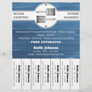 Professionele Huisschilder Decorateur Aannemer Flyer
