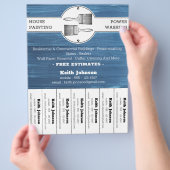 Professionele Huisschilder Decorateur Aannemer Flyer (Hand)