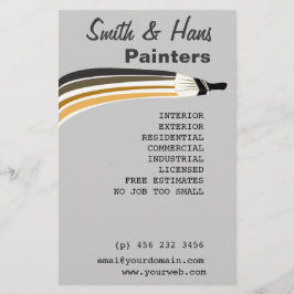Professionele huisschilder flyer