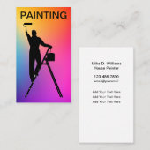 Professionele huisschilder Verticale Visitekaartje (Voorkant / Achterkant)