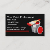 Professionele huisschilder visitekaartje (Voorkant)