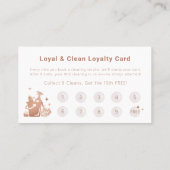 Professionele hulpmiddelen en huishoudreinigingsmi klantenkaartje (Achterkant)