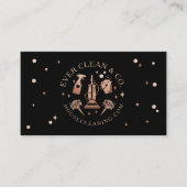 Professionele hulpmiddelen en huishoudreinigingsmi visitekaartje (Voorkant)