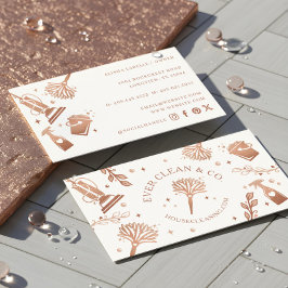 Professionele hulpmiddelen en huishoudreinigingsmi visitekaartje