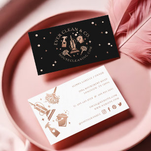 Professionele hulpmiddelen en huishoudreinigingsmi visitekaartje