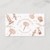 Professionele hulpmiddelen en huishoudreinigingsmi visitekaartje (Voorkant)