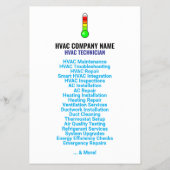 Professionele HVAC Flyers (QR-code, Logo en slogan (Achterkant)