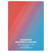 Professionele HVAC Klembord (Achterkant)