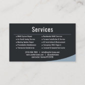 Professionele HVAC Verwarming & Airconditioning Visitekaartje (Achterkant)
