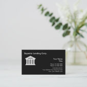 Professionele hypotheekverstrekker visitekaartje (Staand voorkant)