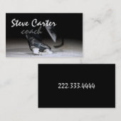 Professionele Ice Hockey Coach/Player-kaart Visitekaartje (Voorkant / Achterkant)