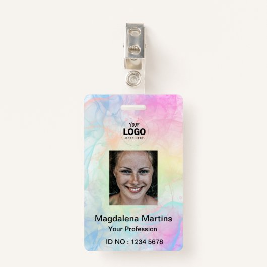 professionele ID-kaart inktspatten Badge (Voorkant met clip)