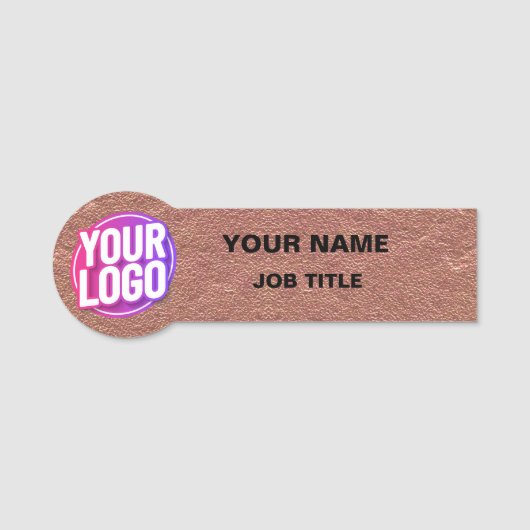 Professionele Identiteit: Aangepaste Logo Safety P Naamplaatje (Voorkant)