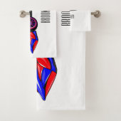 Professionele illustratie van de cartoon van racew bad handdoek (Insitu)