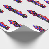 Professionele illustratie van de cartoon van racew cadeaupapier (Hoek)