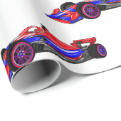 Professionele illustratie van de cartoon van racew cadeaupapier (Rol Hoek)