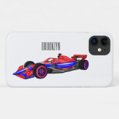 Professionele illustratie van de cartoon van racew Case-Mate iPhone case (Achterkant (horizontaal))