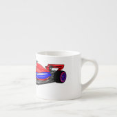 Professionele illustratie van de cartoon van racew espresso kop (Rechts)
