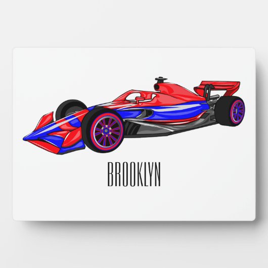 Professionele illustratie van de cartoon van racew fotoplaat (voorkant)