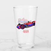 Professionele illustratie van de cartoon van racew glas (Achterkant)