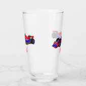 Professionele illustratie van de cartoon van racew glas (Links)