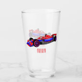 Professionele illustratie van de cartoon van racew glas (Voorkant)