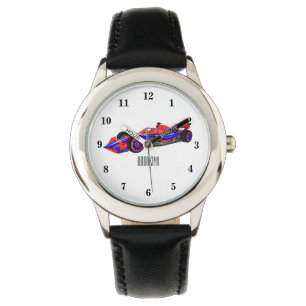 Professionele illustratie van de cartoon van racew horloge