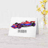 Professionele illustratie van de cartoon van racew kaart (Gele Bloem)