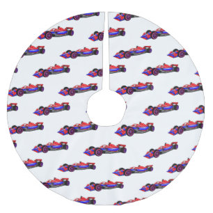 Professionele illustratie van de cartoon van racew kerstboom rok