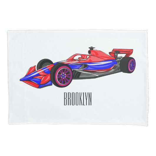 Professionele illustratie van de cartoon van racew kussensloop (Voorkant)