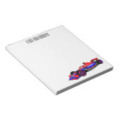 Professionele illustratie van de cartoon van racew notitieblok (Schuin)