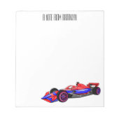 Professionele illustratie van de cartoon van racew notitieblok (Voorkant)