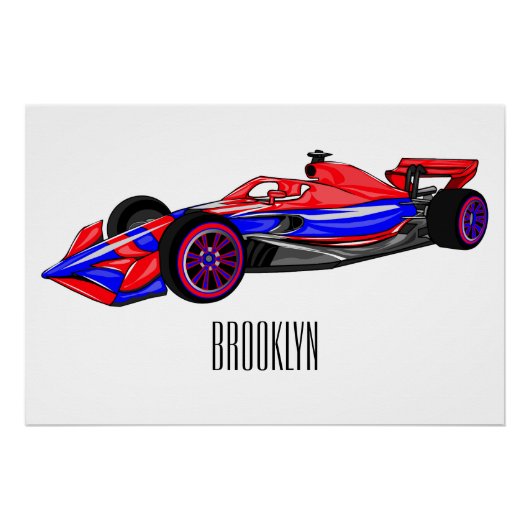 Professionele illustratie van de cartoon van racew perfect poster (Voorkant)