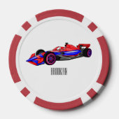 Professionele illustratie van de cartoon van racew poker chips (Achterkant)