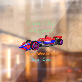 Professionele illustratie van de cartoon van racew raamsticker (Vel 2)