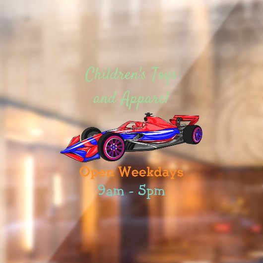 Professionele illustratie van de cartoon van racew raamsticker (Vel 2)