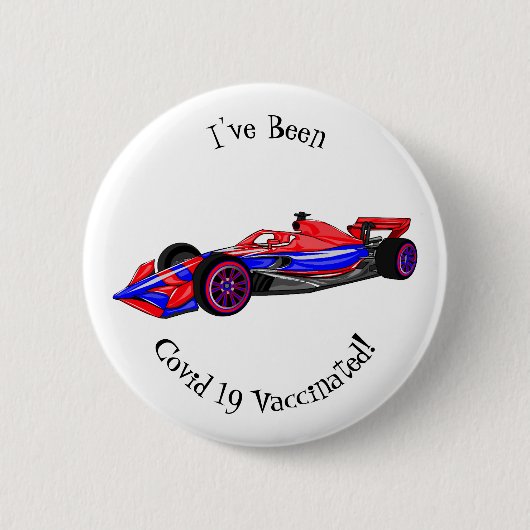 Professionele illustratie van de cartoon van racew ronde button 5,7 cm (Voorkant)
