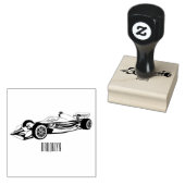 Professionele illustratie van de cartoon van racew rubberstempel (Gestempeld)