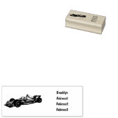 Professionele illustratie van de cartoon van racew rubberstempel (Gestempeld)