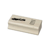 Professionele illustratie van de cartoon van racew rubberstempel (Stempel)