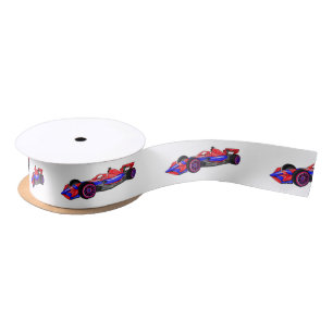 Professionele illustratie van de cartoon van racew satijnen lint