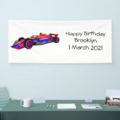 Professionele illustratie van de cartoon van racew spandoek (Beurs)