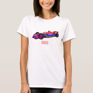 Professionele illustratie van de cartoon van racew t-shirt