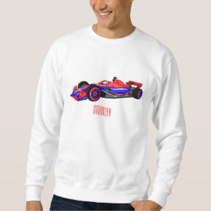 Professionele illustratie van de cartoon van racew trui