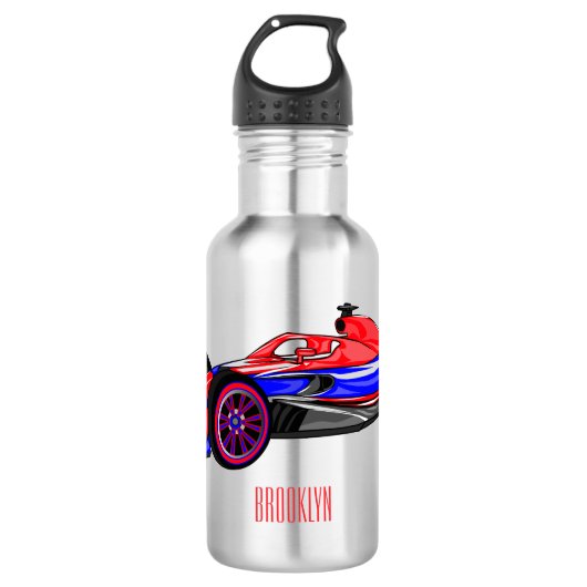Professionele illustratie van de cartoon van racew waterfles (Voorkant)